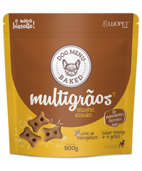 Biscoito Dog Menu Baked Multigrãos 500g — 4 Cereais e Frango para Cães