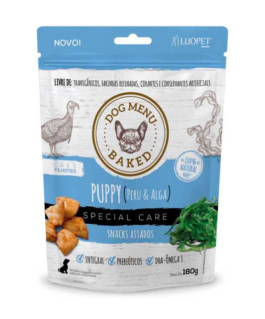 Biscoito Dog Menu Baked Puppy 180g — Para Filhotes em Crescimento